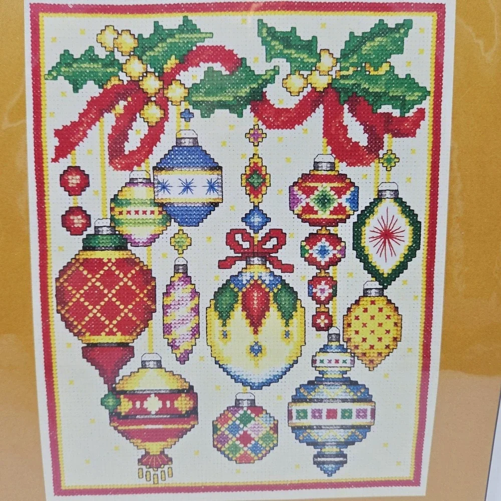NEW Christmas Cross Stitch Kit Ornaments Holiday Design Crafts Bobbie G Designs